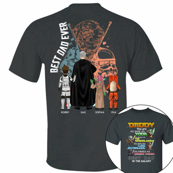 Best Dad In The Galaxy Personalized Shirt Gift For Dad - Image 6