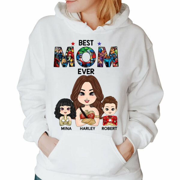 Best Mom Ever - Personalized Shirt Custom Nickname With Kids - Image 4