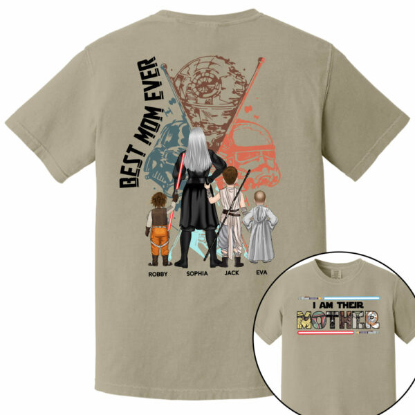 Best Mom Ever - The Momalorian Personalized Shirt Gift For Mom - Custom Mother's Day Gift 2025 - Image 14