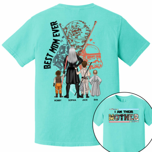 Best Mom Ever - The Momalorian Personalized Shirt Gift For Mom - Custom Mother's Day Gift 2025 - Image 10