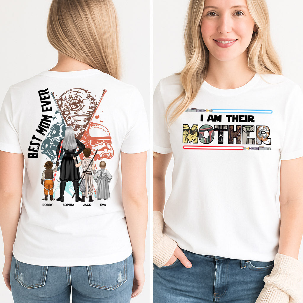 Best Mom Ever - The Momalorian Personalized Shirt Gift For Mom - Custom Mother's Day Gift 2025