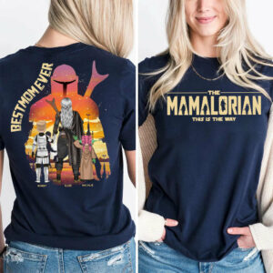 Best Mom Ever - The Momalorian Personalized Shirt Gift For Mom - Custom Mother's Day Gift 2025