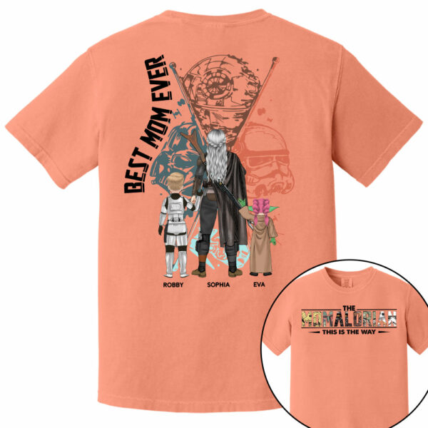 Best Mom Ever - The Momalorian Personalized Shirt Gift For Mom - Custom Mother's Day Gift 2025 vr2 - Image 5