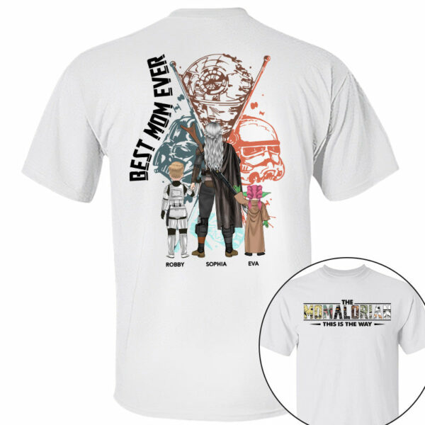 Best Mom Ever - The Momalorian Personalized Shirt Gift For Mom - Custom Mother's Day Gift 2025 vr2 - Image 12