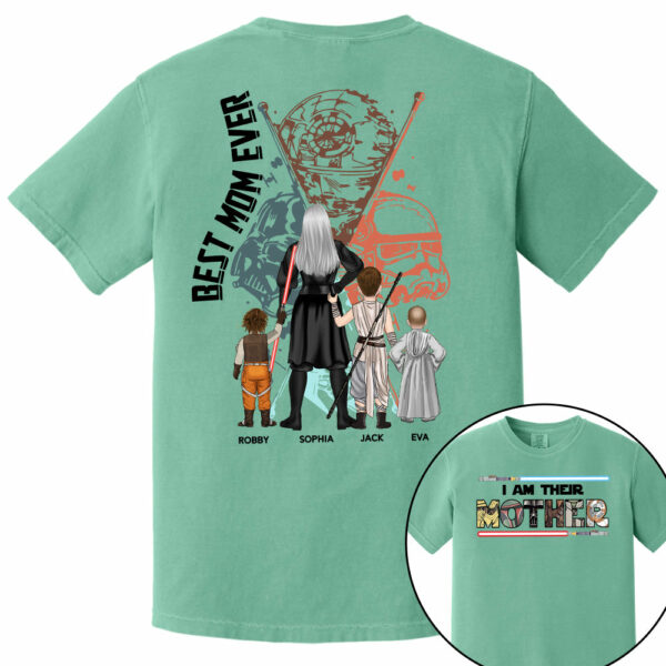 Best Mom Ever - The Momalorian Personalized Shirt Gift For Mom - Custom Mother's Day Gift 2025 - Image 12