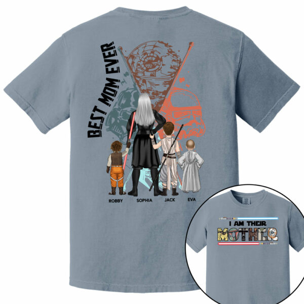 Best Mom Ever - The Momalorian Personalized Shirt Gift For Mom - Custom Mother's Day Gift 2025 - Image 9