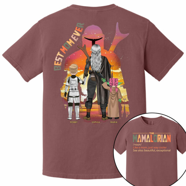 Best Mom Ever - The Momalorian Personalized Shirt Gift For Mom - Image 11