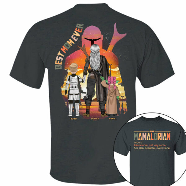 Best Mom Ever - The Momalorian Personalized Shirt Gift For Mom - Image 4