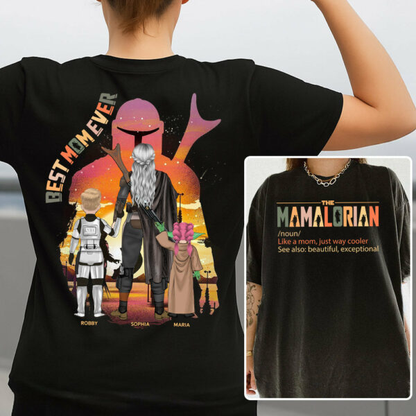 Best Mom Ever - The Momalorian Personalized Shirt Gift For Mom