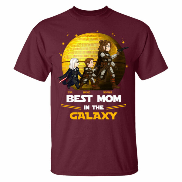 Best Mom In The Galaxy, Personalized Shirt Gift For Mom A2110 - Image 6