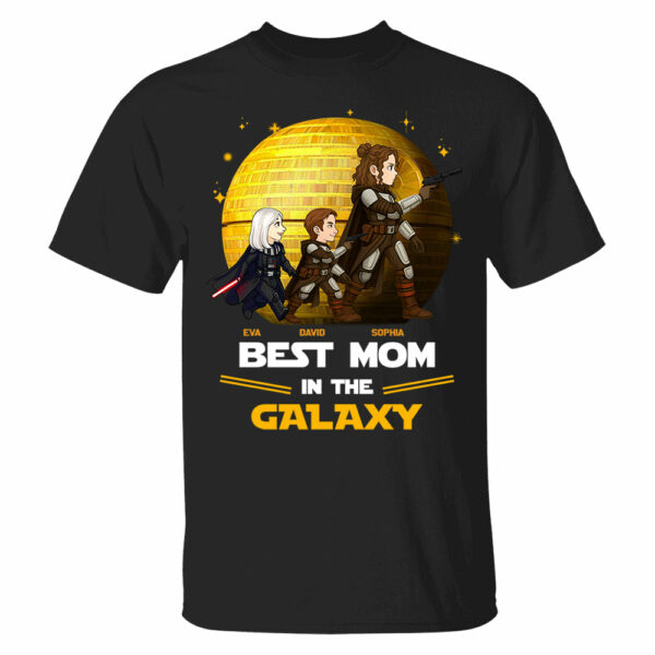 Best Mom In The Galaxy, Personalized Shirt Gift For Mom A2110 - Image 3