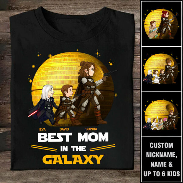 Best Mom In The Galaxy, Personalized Shirt Gift For Mom A2110