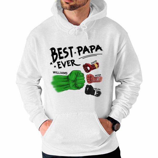 Best Papa Ever Personalized Shirt - Image 4