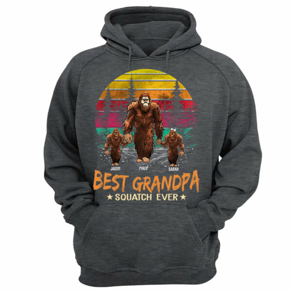 Best PaPa Squatch Ever Bigfoot - Personalized Vintage Shirt T1807 - Image 11