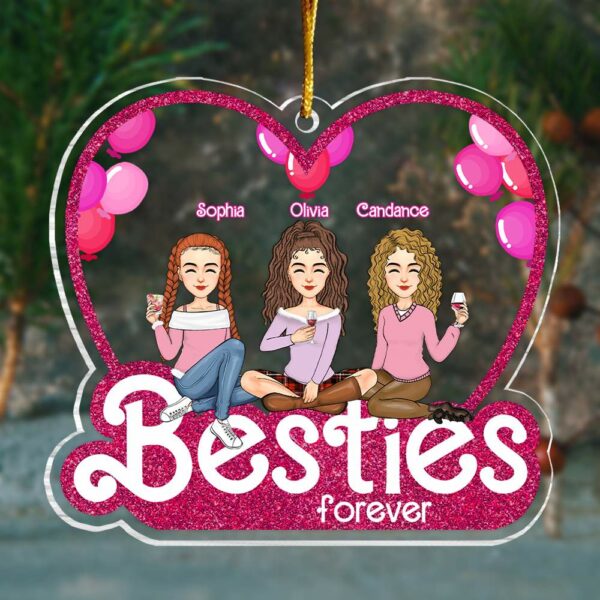Besties Forever - Personalized Acrylic Ornament - Image 2