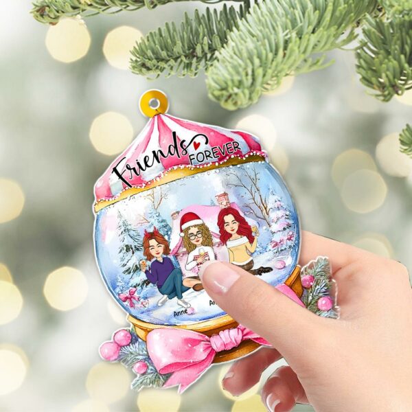 Besties Forever Wonderful Time Ornament - Personalized Acrylic Ornament - Image 7