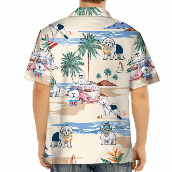 Bichon Frise Summer Beach Hawaiian Shirt - Image 4