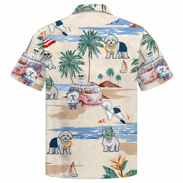 Bichon Frise Summer Beach Hawaiian Shirt - Image 2