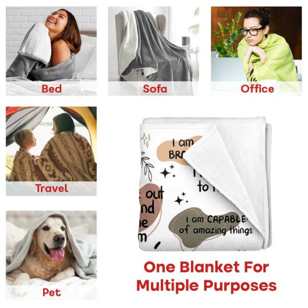 Blanket For Mom, Mom's Self Love Blanket, Positive Affirmations, Blanket For Mom, Christmas For Mom, Birthday Gift For Mom, Mother's Day vr2 - Image 7