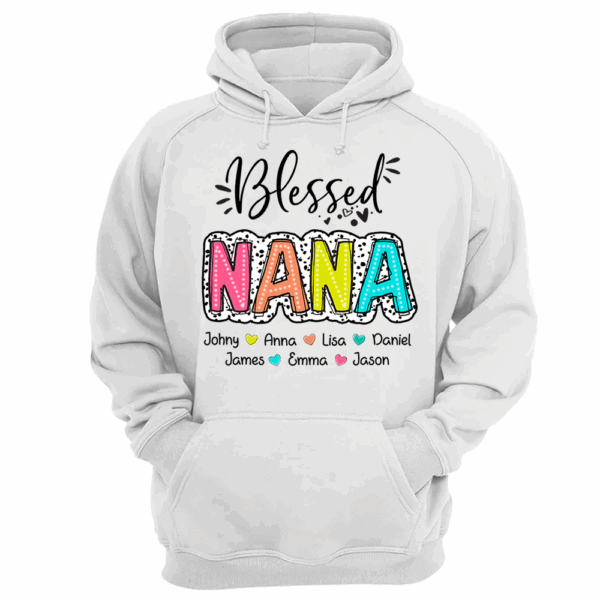 Blessed Nana Dalmatian Dots Shirt, Custom Grandma And Kids, Mother's Days Gift - Image 11