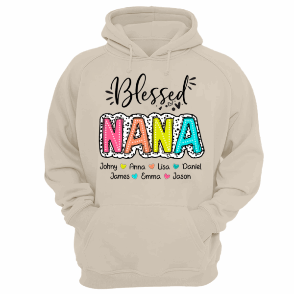 Blessed Nana Dalmatian Dots Shirt, Custom Grandma And Kids, Mother's Days Gift - Image 12