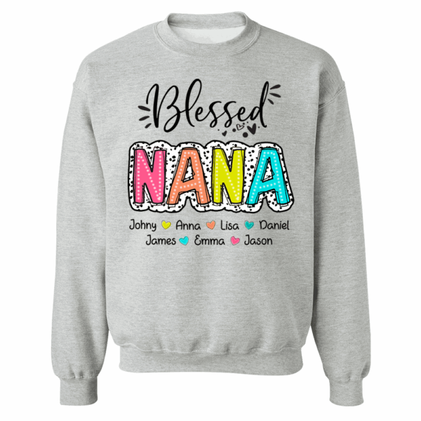 Blessed Nana Dalmatian Dots Shirt, Custom Grandma And Kids, Mother's Days Gift - Image 10