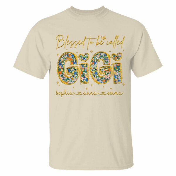 Blessed To Be Called Gigi - Custom Nickname & Kid Floral Shirt For Mother's Day NA04 - Image 10