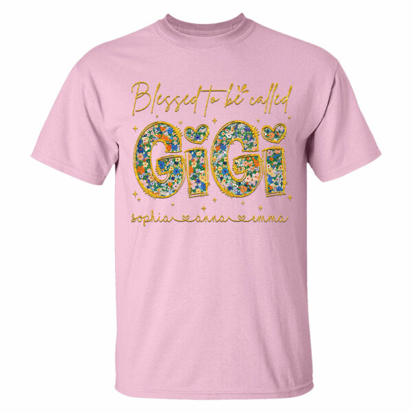 Blessed To Be Called Gigi - Custom Nickname & Kid Floral Shirt For Mother's Day NA04 - Image 12