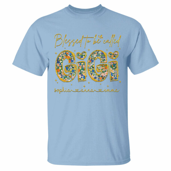 Blessed To Be Called Gigi - Custom Nickname & Kid Floral Shirt For Mother's Day NA04 - Image 13