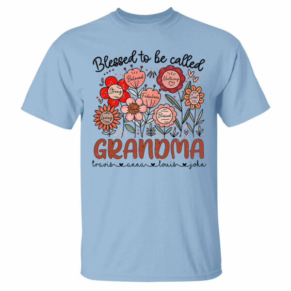 Blessed To Be Called Grandma - Personalized Floral Shirt For Grandma - Custom Kid Names NA04 - Image 12