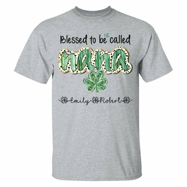 Blessed To Be Called Grandma - Personalized Shirt Lucky St. Patrick Day For Nana Mimi NA04 - Image 4