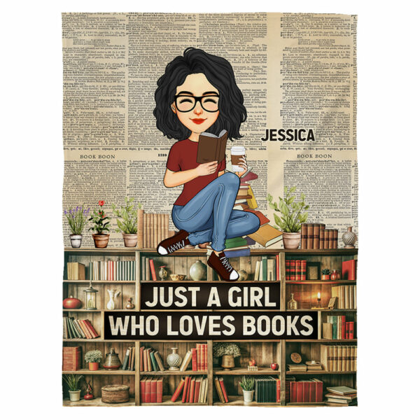 Book Lovers This Is My Book Reading Blanket - Personalized Blanket - Image 2