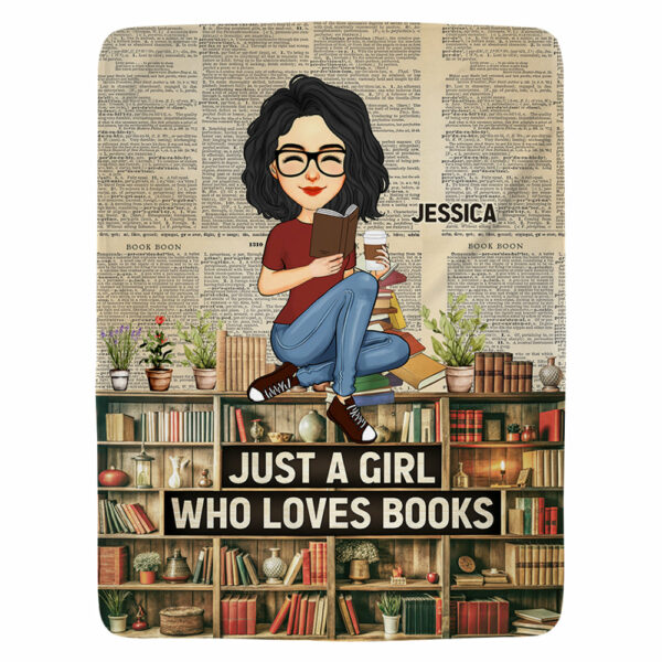 Book Lovers This Is My Book Reading Blanket - Personalized Blanket - Image 3