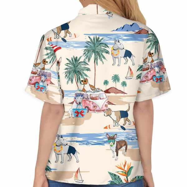 Bull Terrier Summer Beach Hawaiian Shirt - Image 6