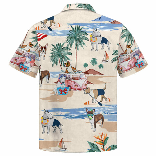 Bull Terrier Summer Beach Hawaiian Shirt - Image 2