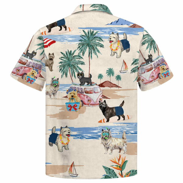 Cairn Terrier Summer Beach Hawaiian Shirt, Hawaiian Shirts For Men Short Sleeve Aloha Beach Shirt - Image 2