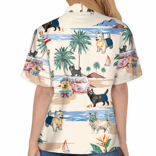 Cairn Terrier Summer Beach Hawaiian Shirt, Hawaiian Shirts For Men Short Sleeve Aloha Beach Shirt - Image 6