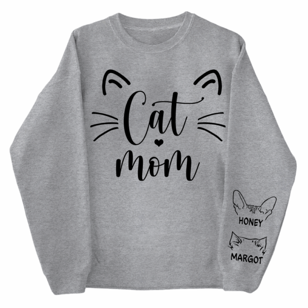 Cat Mom - Personalized Shirt - Gift For Cat Lover, Cat Mom, Mother's Day Gift - Image 4