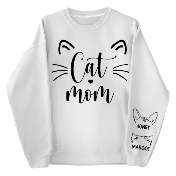 Cat Mom - Personalized Shirt - Gift For Cat Lover, Cat Mom, Mother's Day Gift - Image 3