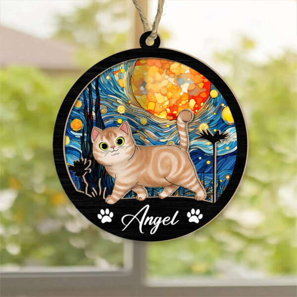 Cat Suncatcher Personalized Ornament, Pet Christmas Ornament, Cat Ornament - Image 3