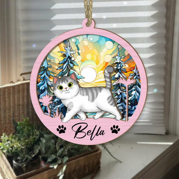 Cat Suncatcher Personalized Ornament, Pet Christmas Ornament, Cat Ornament - Image 4