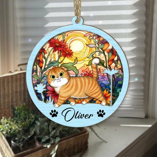 Cat Suncatcher Personalized Ornament, Pet Christmas Ornament, Cat Ornament - Image 4