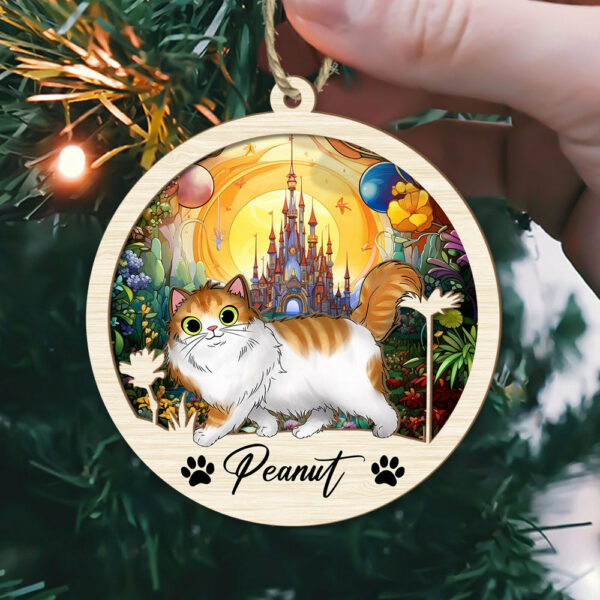 Cat Suncatcher Personalized Ornament, Pet Christmas Ornament, Cat Ornament - Image 5