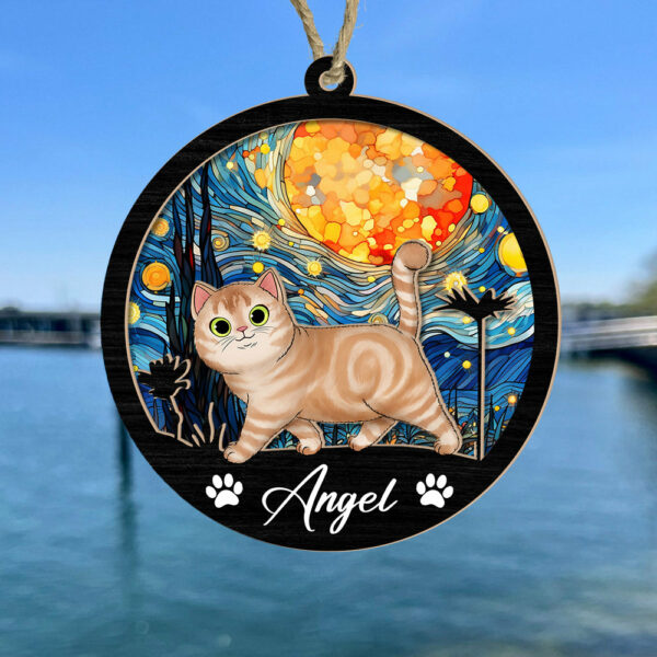 Cat Suncatcher Personalized Ornament, Pet Christmas Ornament, Cat Ornament - Image 2