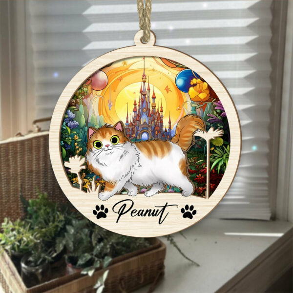 Cat Suncatcher Personalized Ornament, Pet Christmas Ornament, Cat Ornament - Image 4