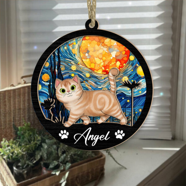 Cat Suncatcher Personalized Ornament, Pet Christmas Ornament, Cat Ornament - Image 4