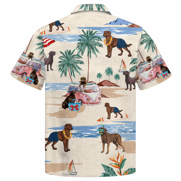 Chesapeake Bay Retriever Summer Beach Hawaiian Shirt, Hawaiian Shirts For Men Short Sleeve Aloha Beach Shirt - Image 2