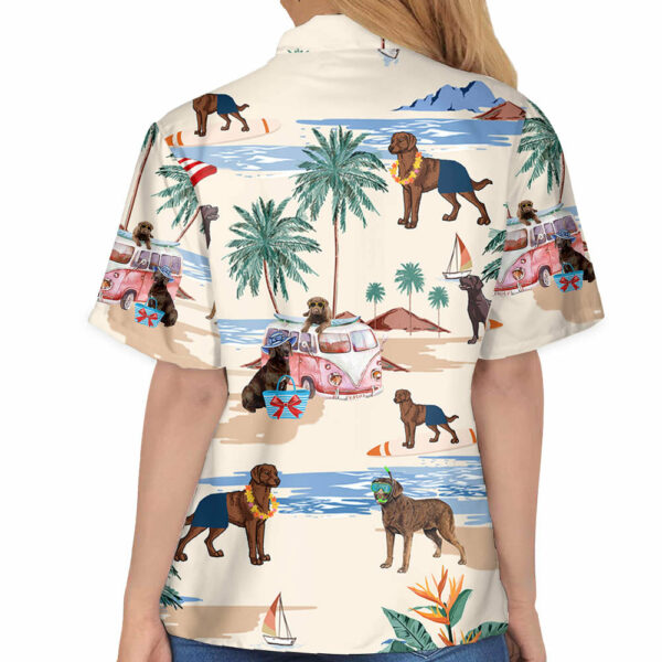 Chesapeake Bay Retriever Summer Beach Hawaiian Shirt, Hawaiian Shirts For Men Short Sleeve Aloha Beach Shirt - Image 6