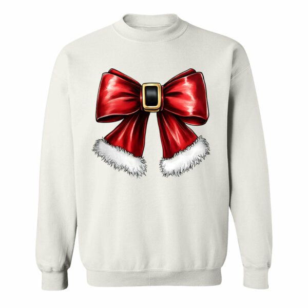 Christmas Coquette Bow Shirt, Christmas Santa Bow Gift - Image 13