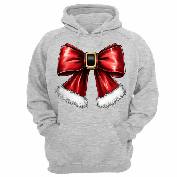 Christmas Coquette Bow Shirt, Christmas Santa Bow Gift - Image 9